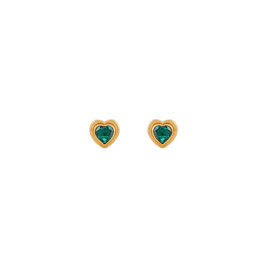 Lover Cufflink Emerald Green Quartz