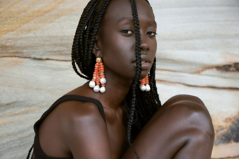 Viv Earring Carnelian