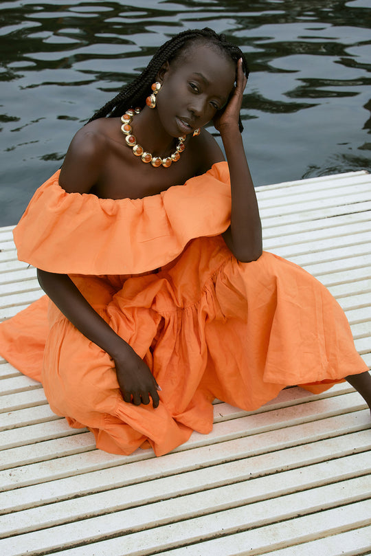 Eclipse Earring Carnelian