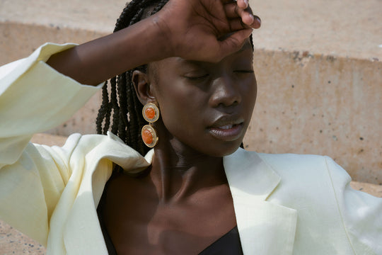 Solaris Earring Carnelian