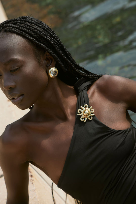 Soleil Brooch Gold