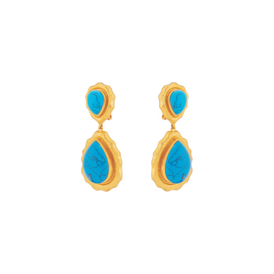 Paulina Earrings Blue Turquoise