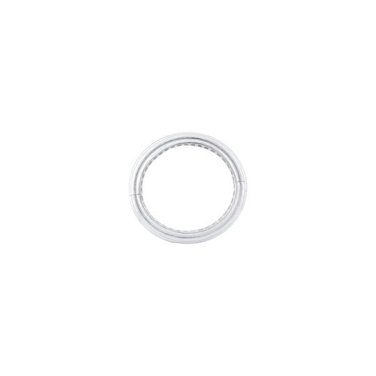 Ribbed Bangle Silver