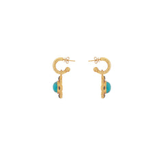 Laia Earrings Golden Turquoise & Citrine Quartz
