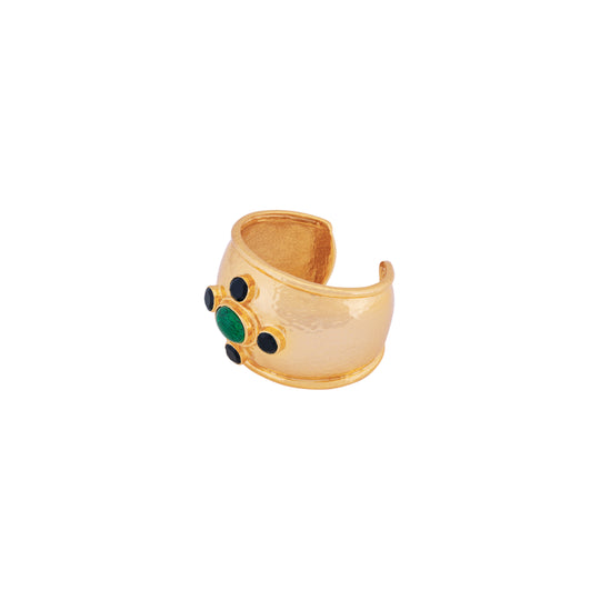 Nova Cuff Malachite & Black Onyx
