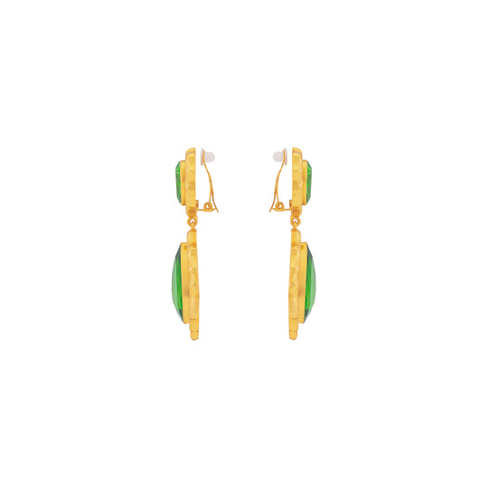 Paulina Earrings Green Peridot Quartz