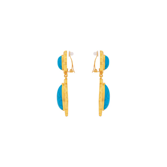 Paulina Earrings Blue Turquoise