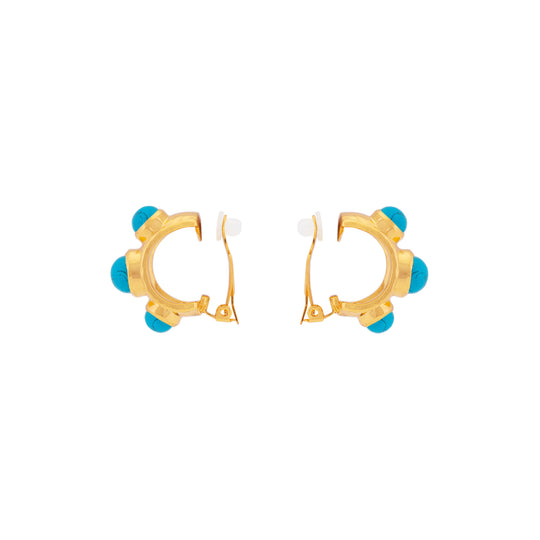 Nova Earrings Blue Turquoise
