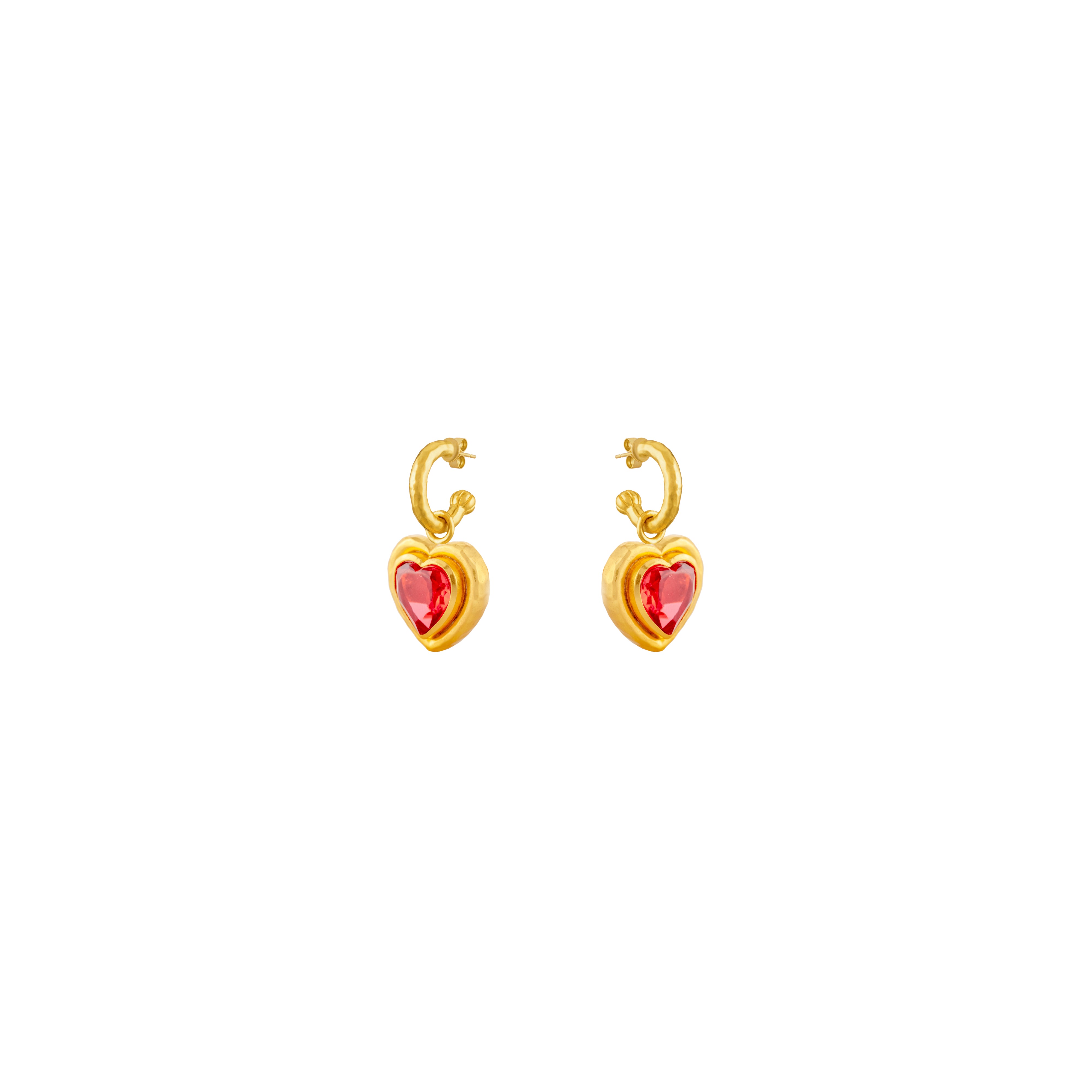 Lover Earrings Red Quartz