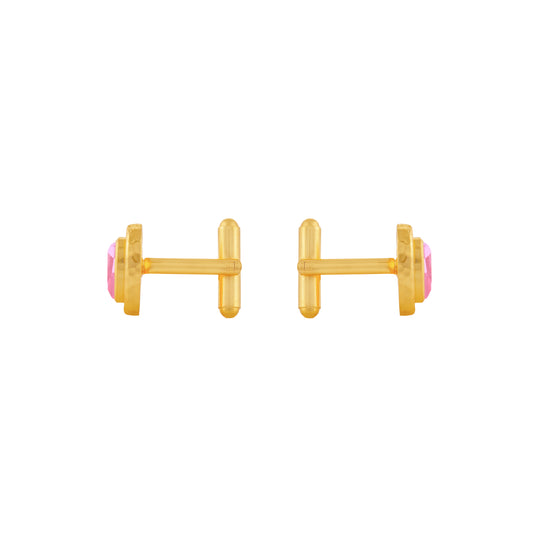 Lover Cufflink Rose Pink Quartz