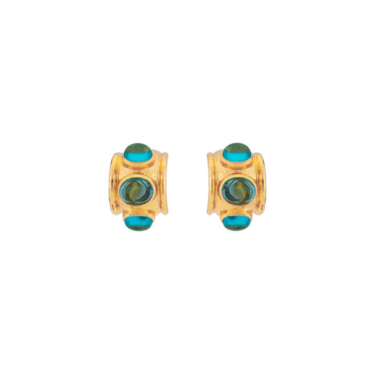 Nova Earrings Blue Quartz