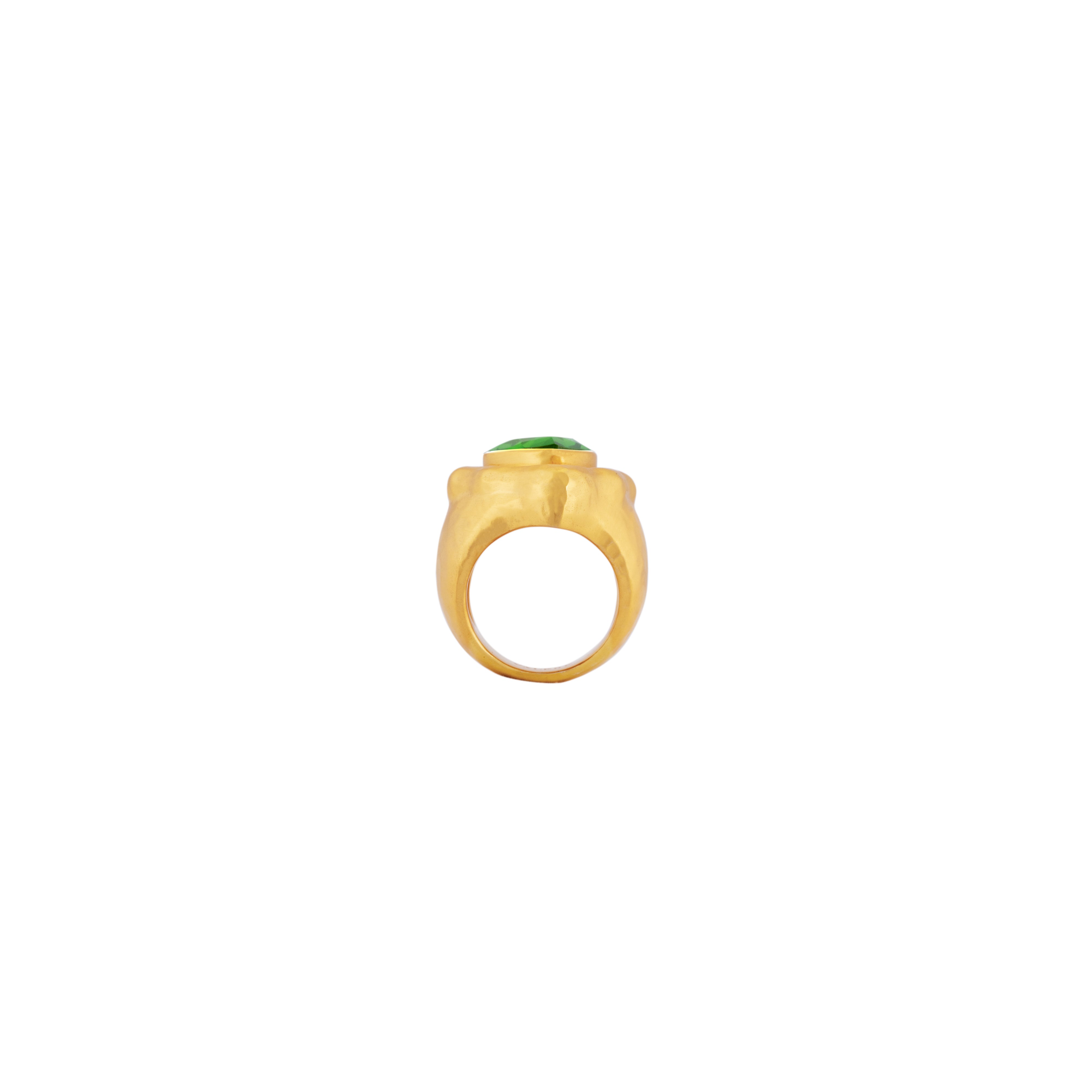 Paulina Ring Green Peridot Quartz