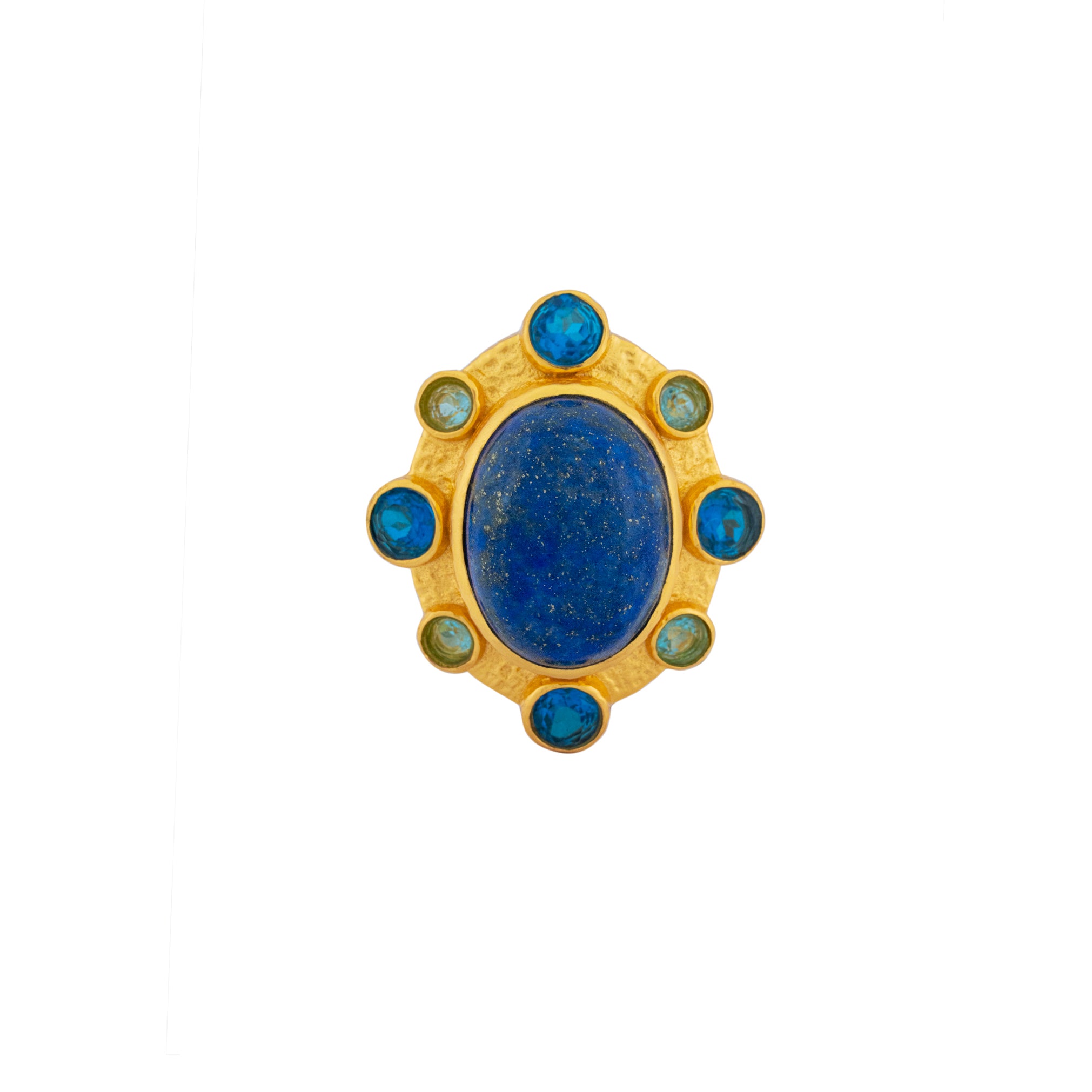 Vivi Ring Lapis & Blue Quartz