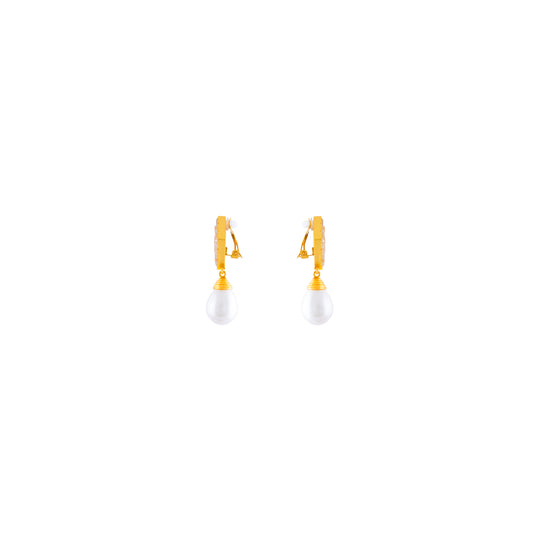 Pam Earrings Clear Quartz Crystal