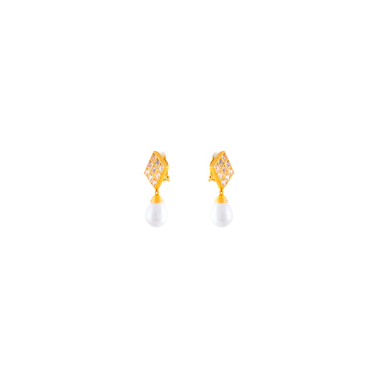 Pam Earrings Clear Quartz Crystal