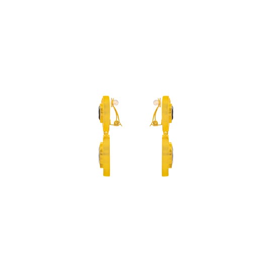 Diva Earrings Black Onyx & Crystal