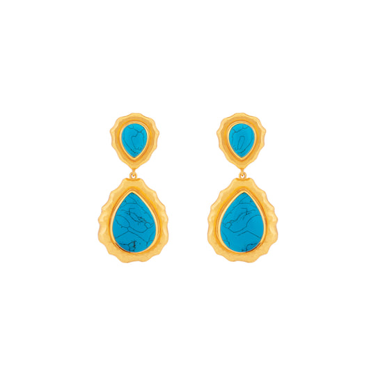 Paulina Earrings Blue Turquoise