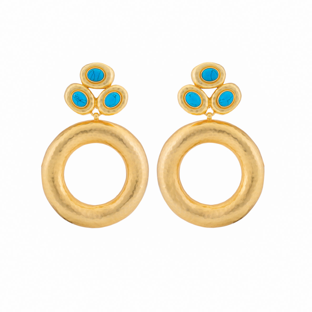 Carlina Earrings Blue Turquoise