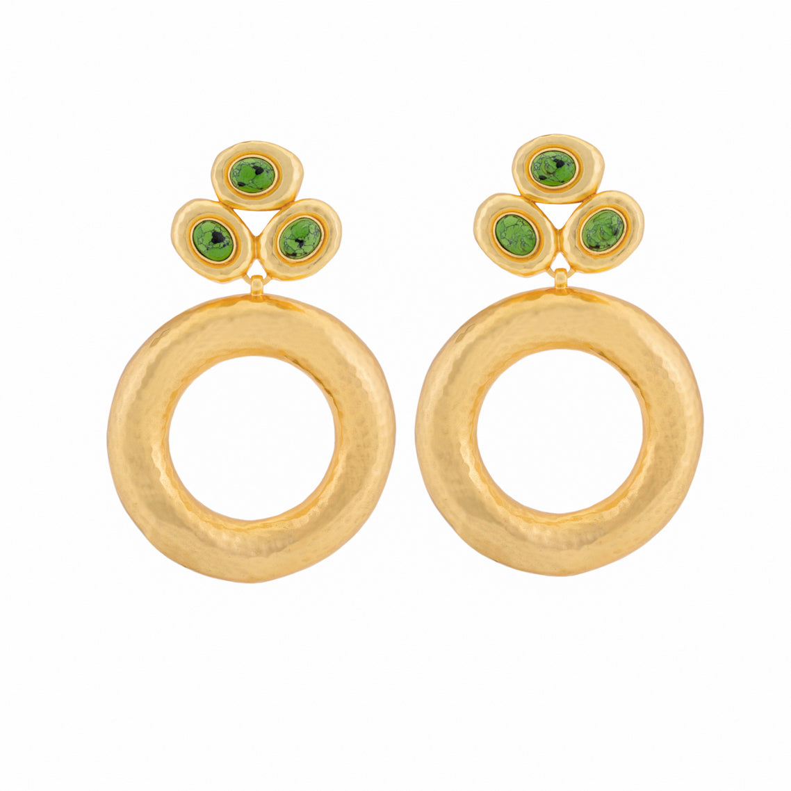 Carlina Earrings Green Turquoise