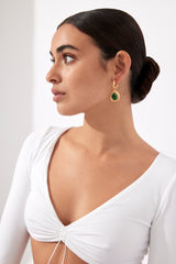 Ines Earrings Malachite