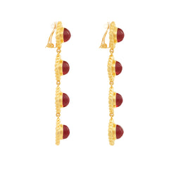 Annabella Earrings Ruby Quartz