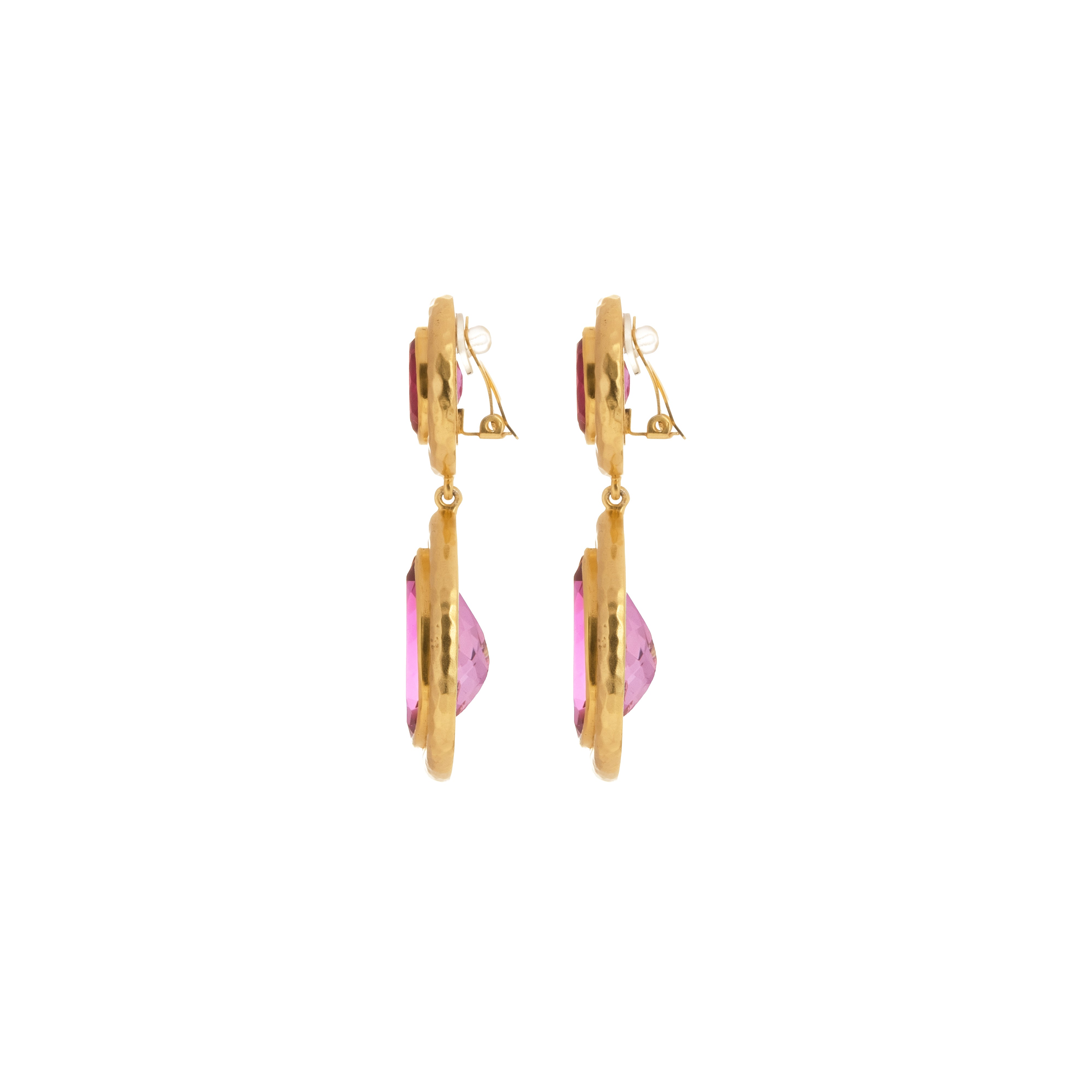 Santorini Earrings Pink Quartz