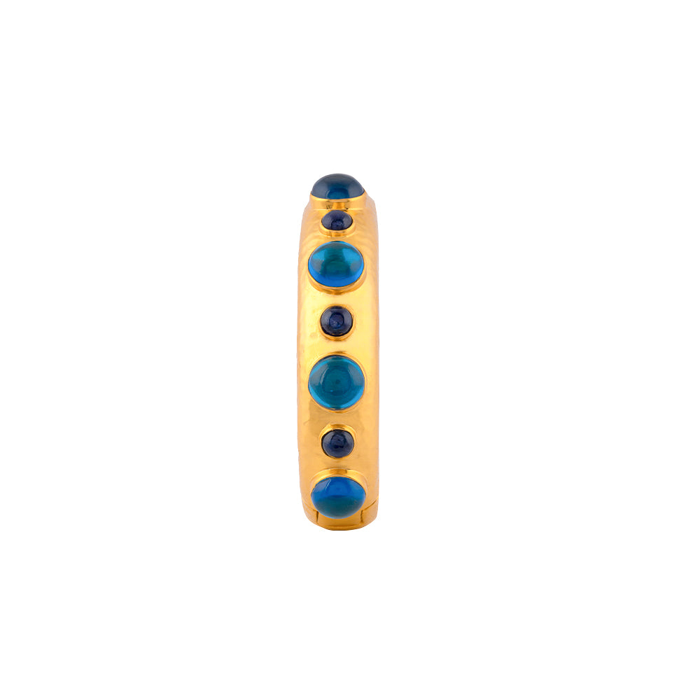 Luwana Bracelet Sodalite & Topaz Quartz