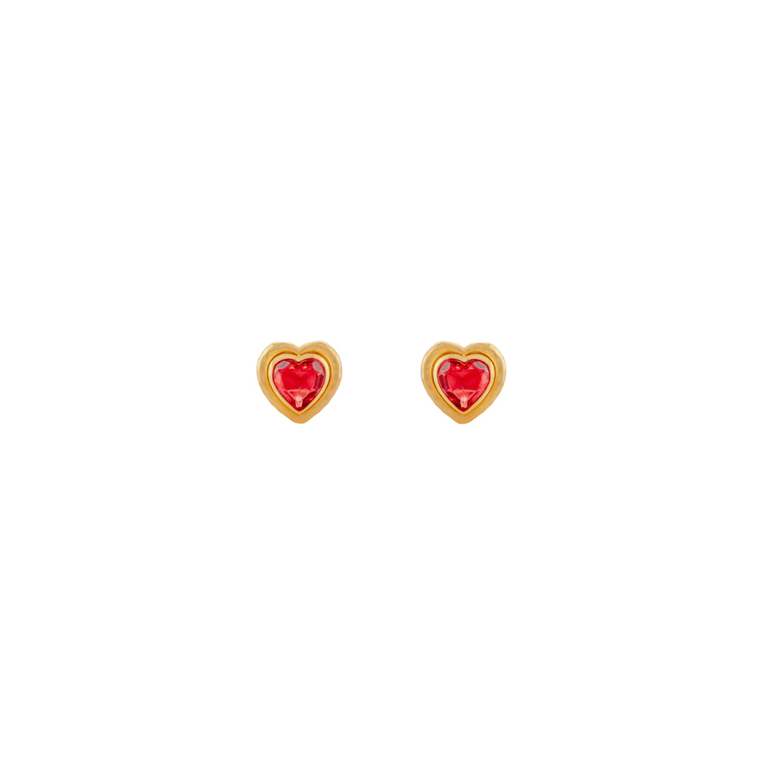 Lover Cufflink Indian Pink Quartz