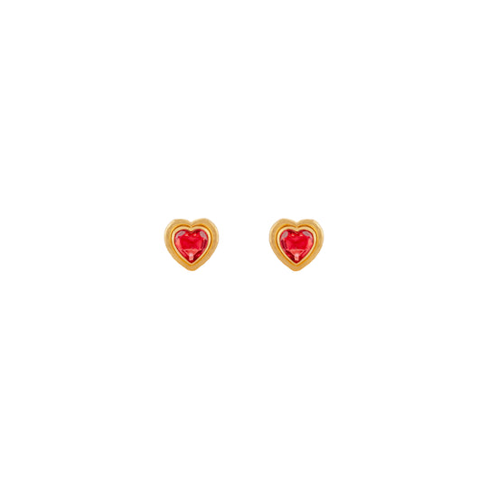 Lover Cufflink Indian Pink Quartz