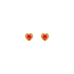 Lover Cufflink Indian Pink Quartz