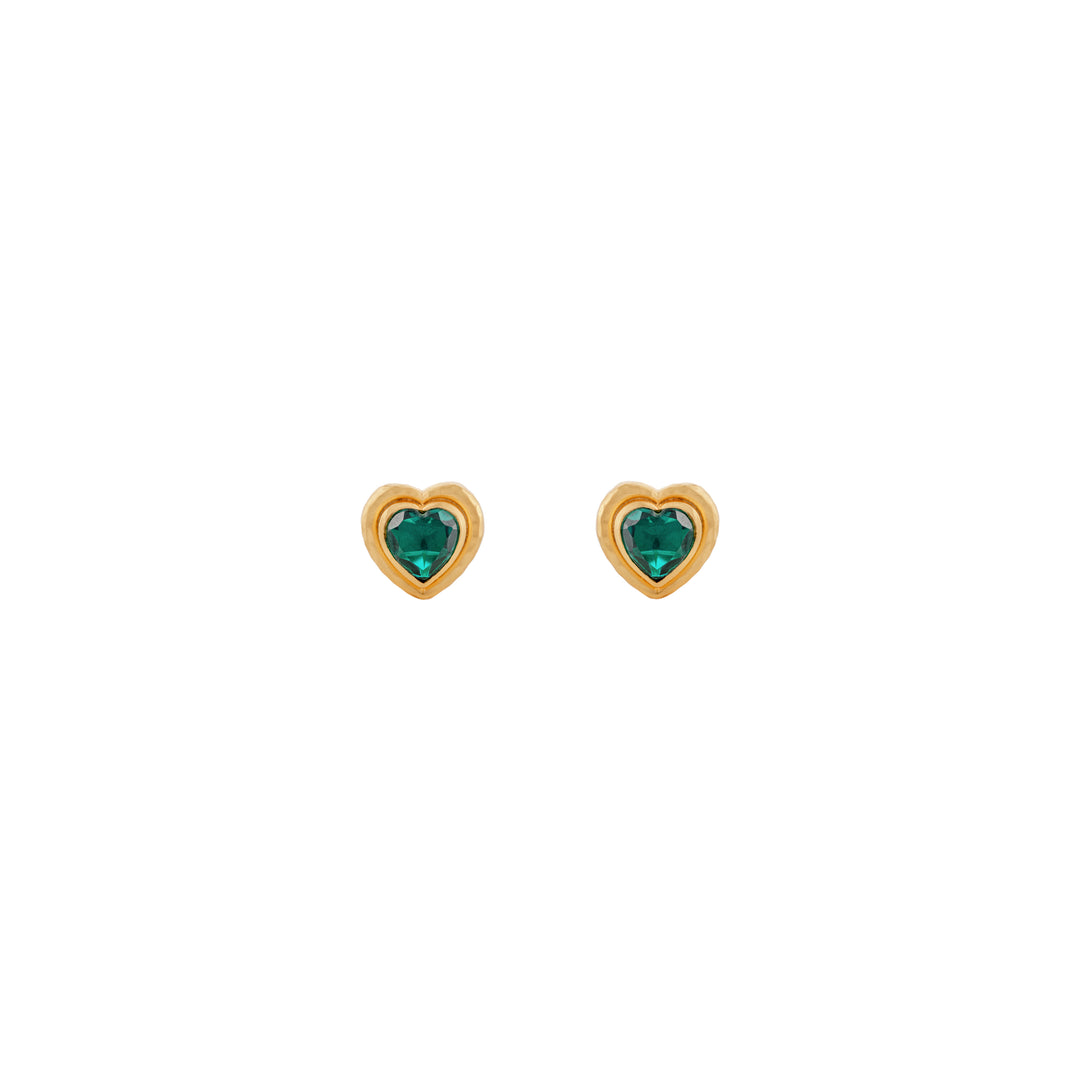 Lover Cufflink Emerald Green Quartz