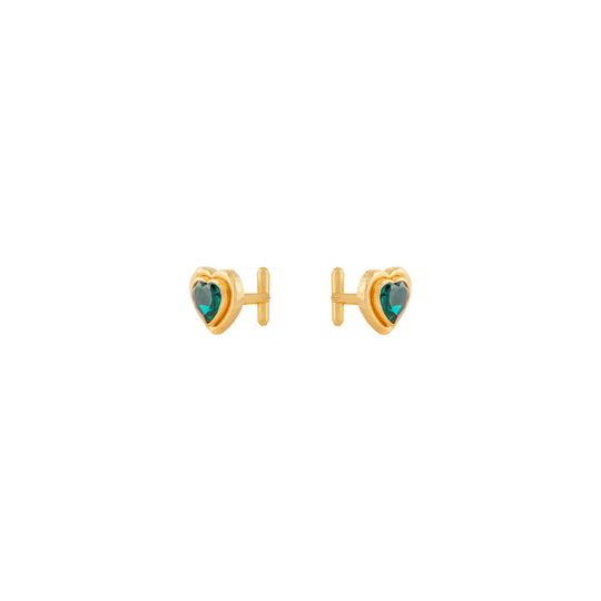 Lover Cufflink Emerald Green Quartz