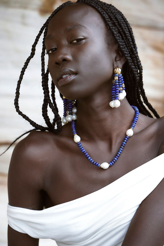 Viv Earring Lapis