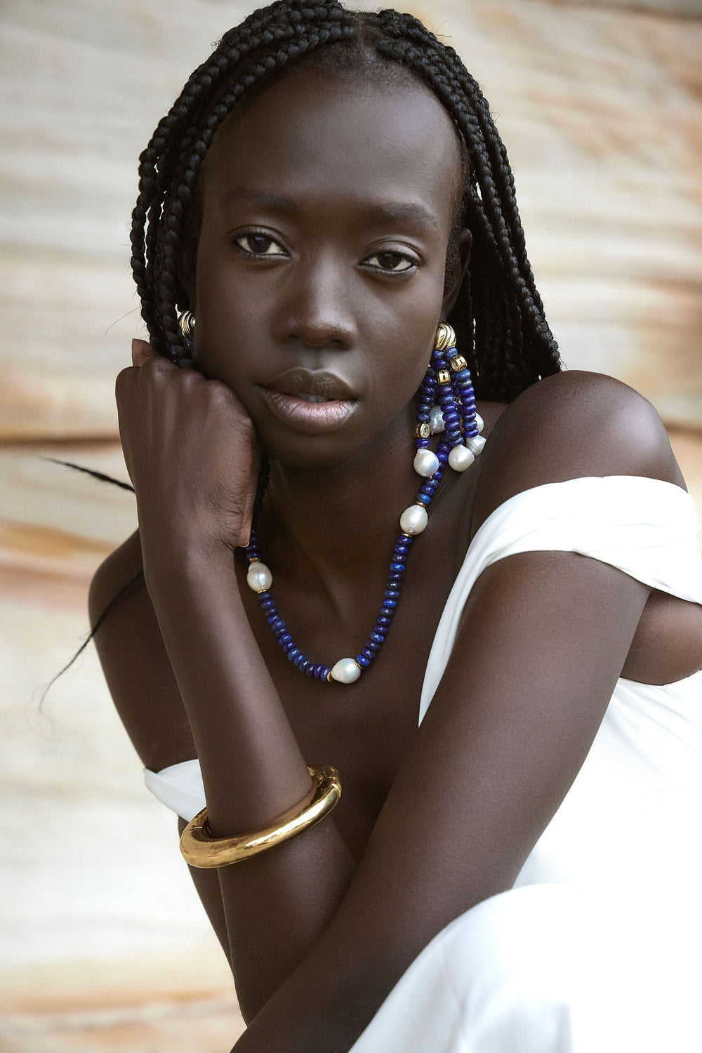 Viv Earring Lapis