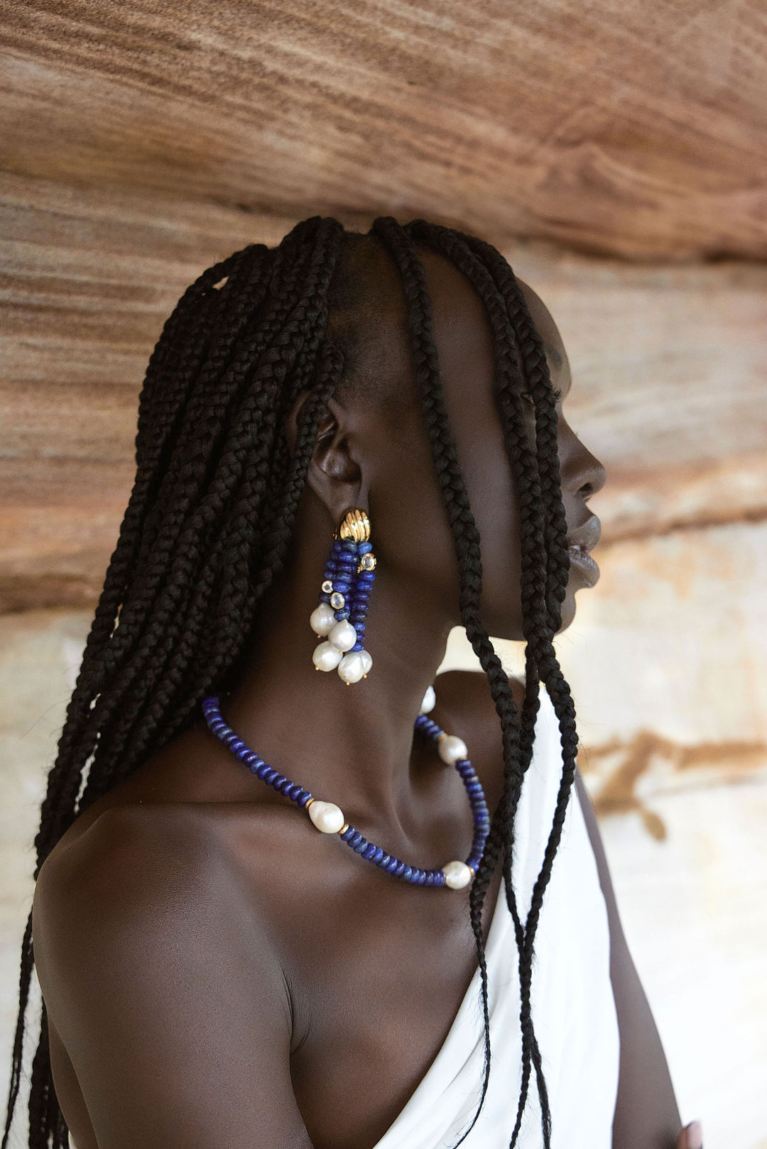 Viv Earring Lapis