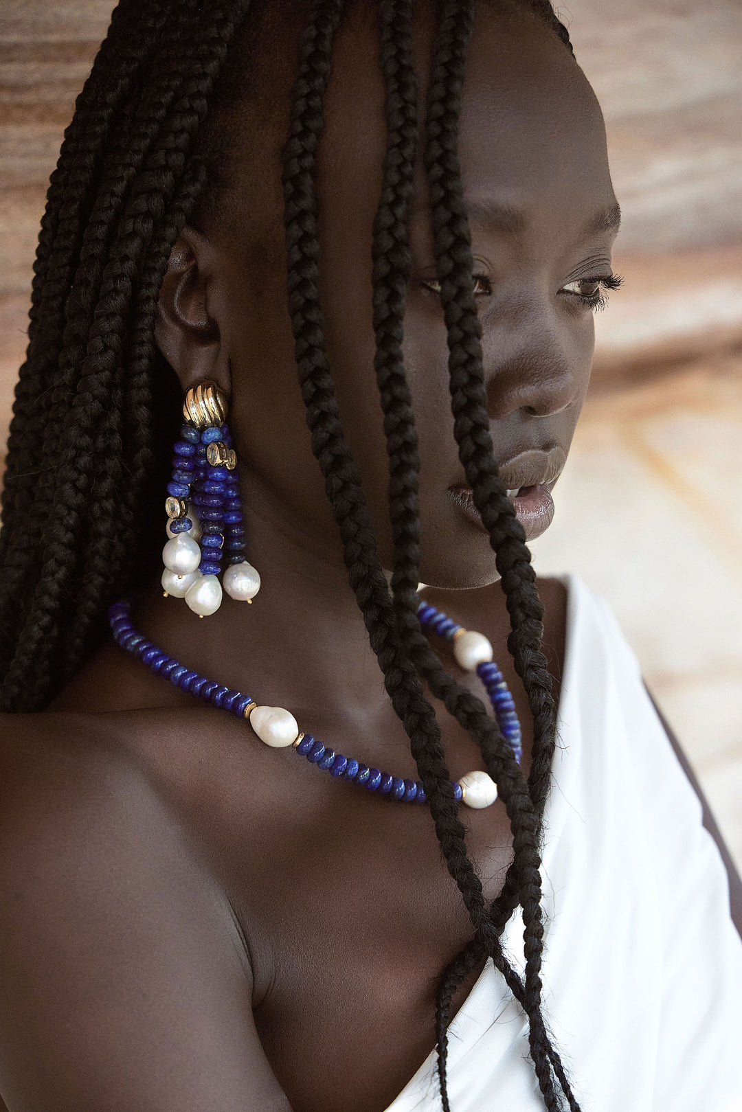 Viv Earring Lapis
