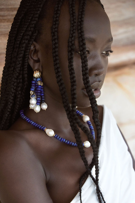Viv Earring Lapis