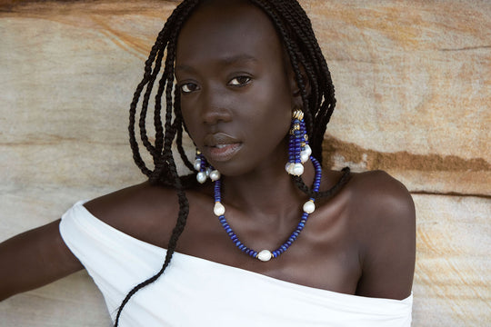 Viv Earring Lapis