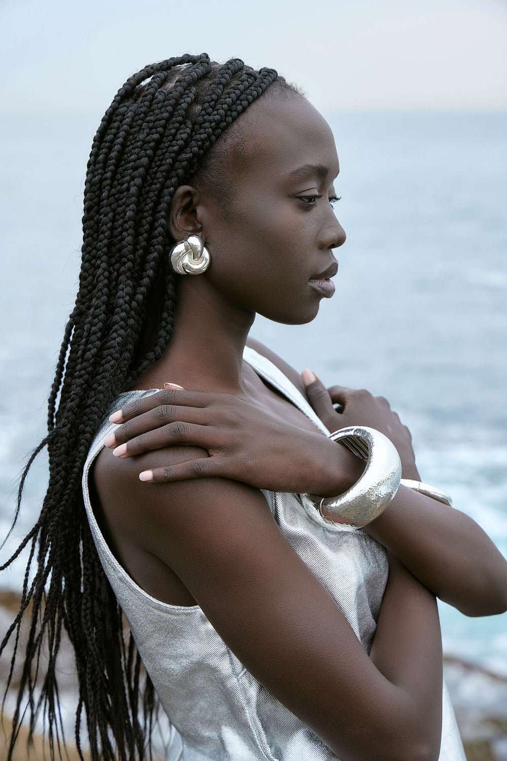 Solar Earring Silver