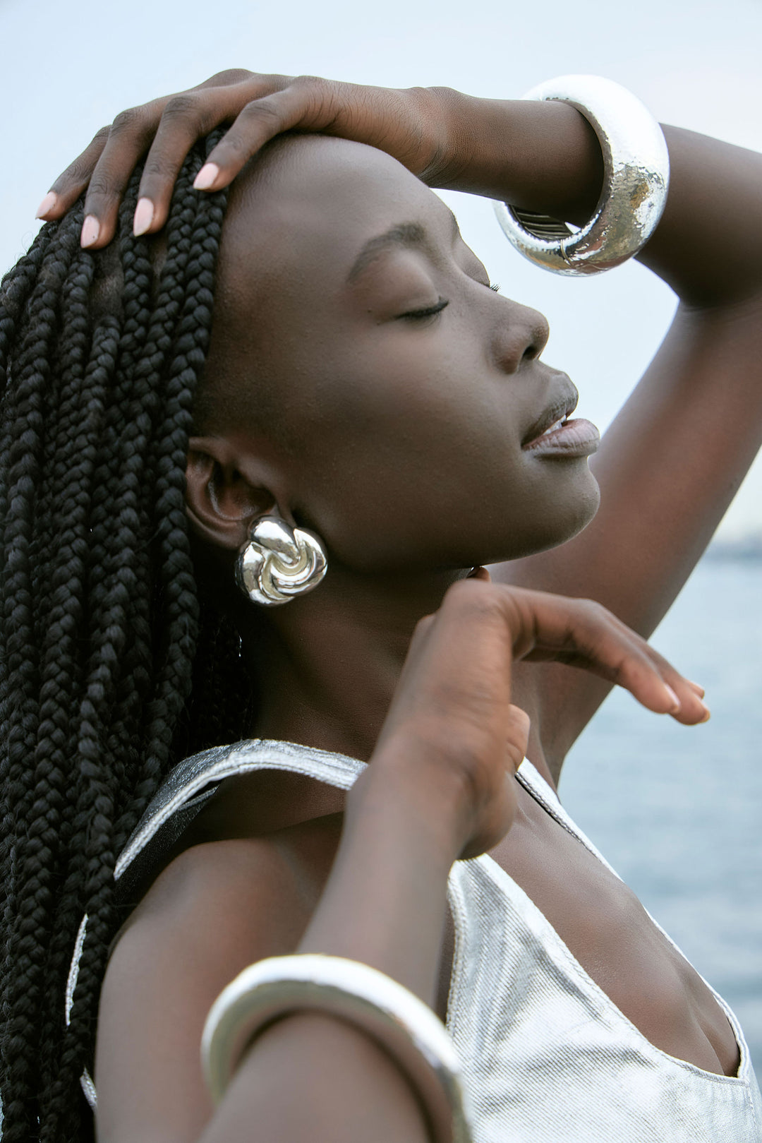 Solar Earring Silver