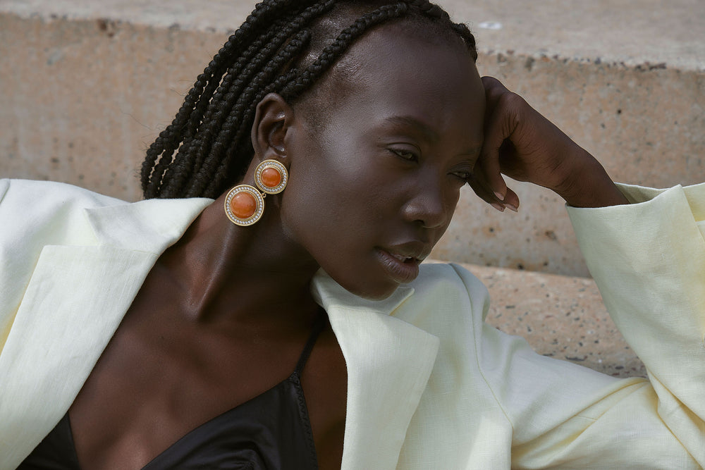 Solaris Earring Carnelian