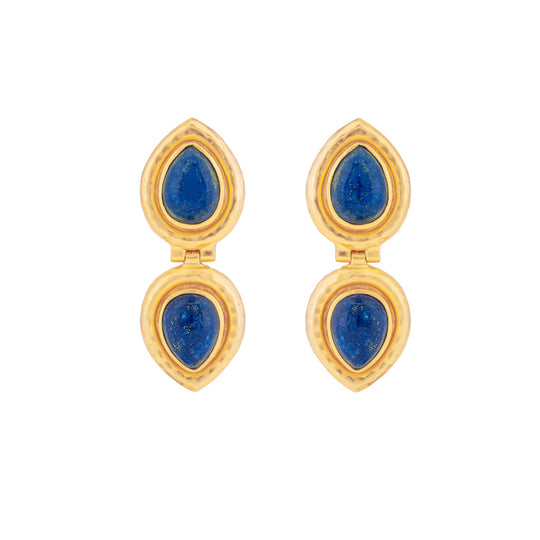 Paula Earrings Lapis