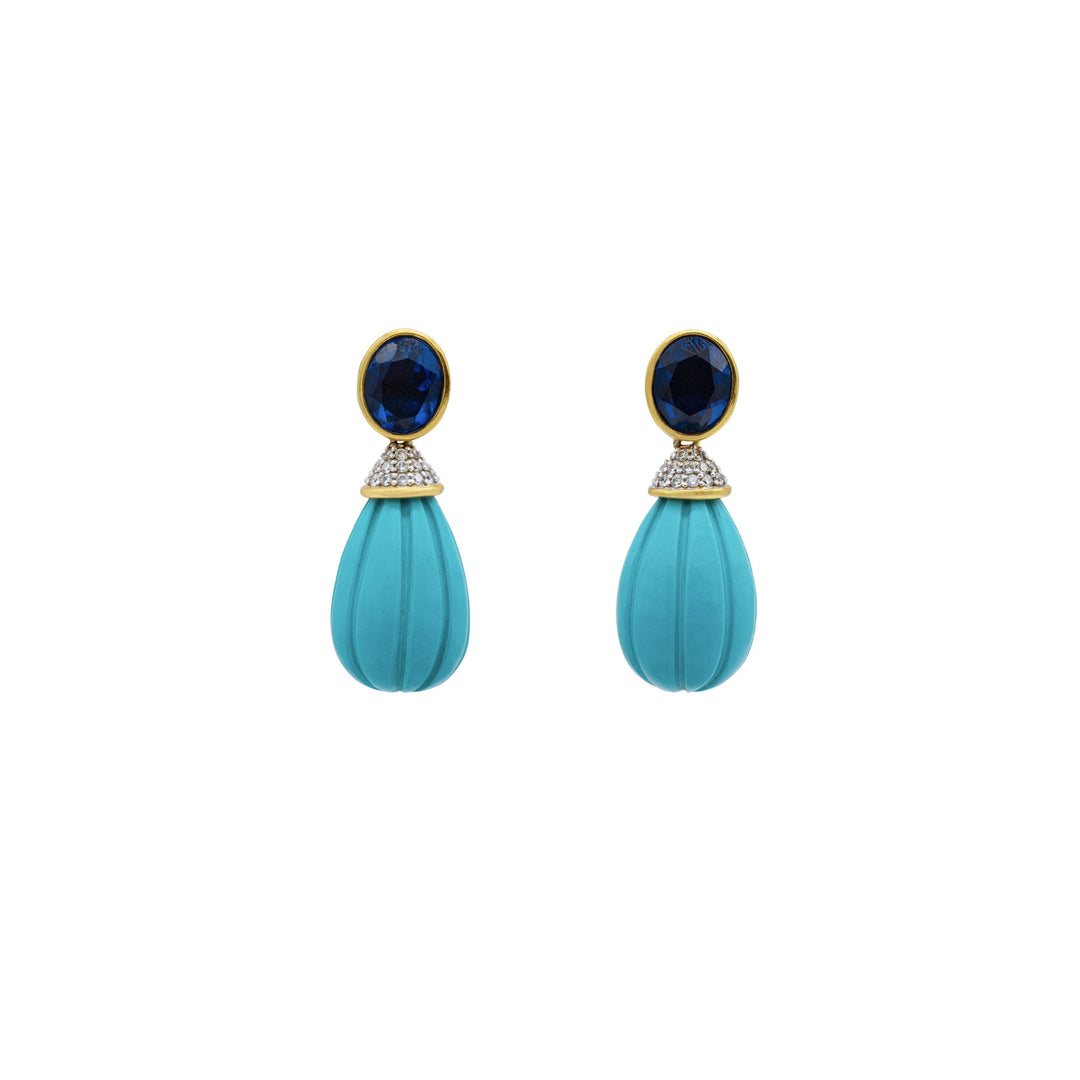 KAIELLE TURQUOISE AND SAPPHIRE