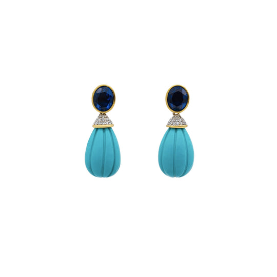 KAIELLE TURQUOISE AND SAPPHIRE