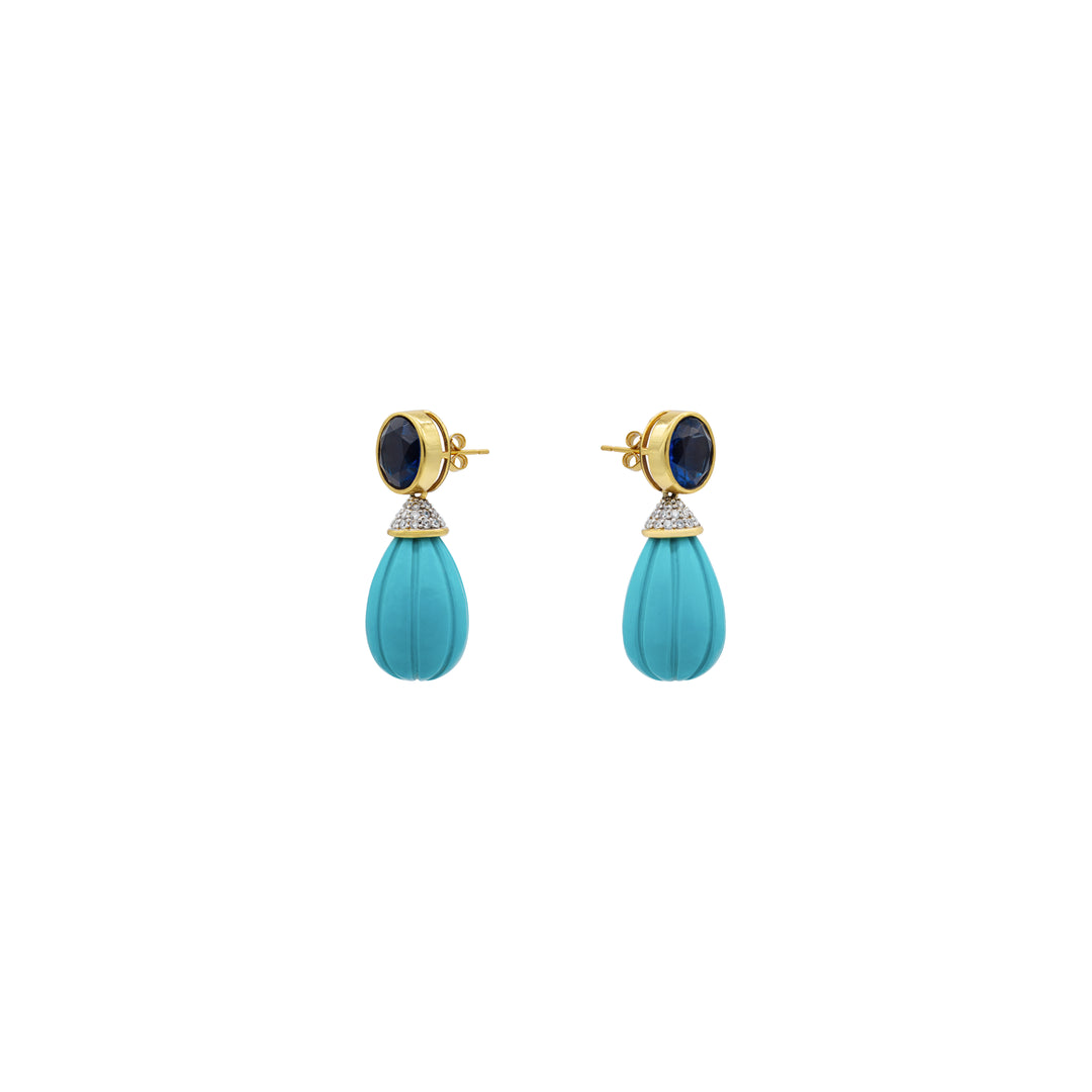 KAIELLE TURQUOISE AND SAPPHIRE