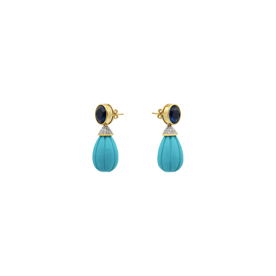KAIELLE TURQUOISE AND SAPPHIRE
