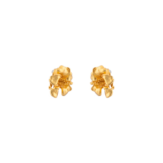 Hibiscus Earrings Gold