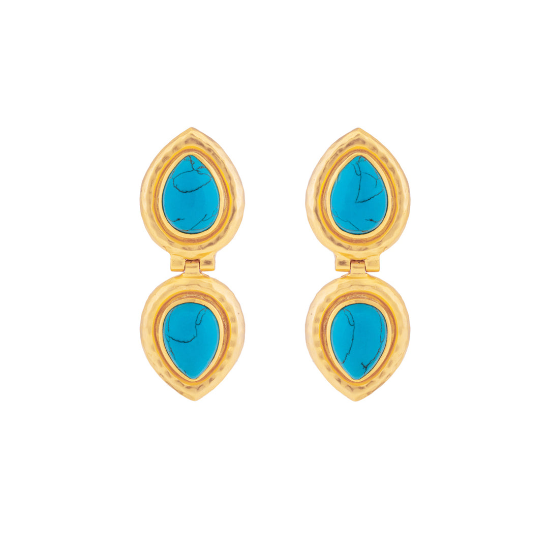 Paula Earrings Blue Turquoise