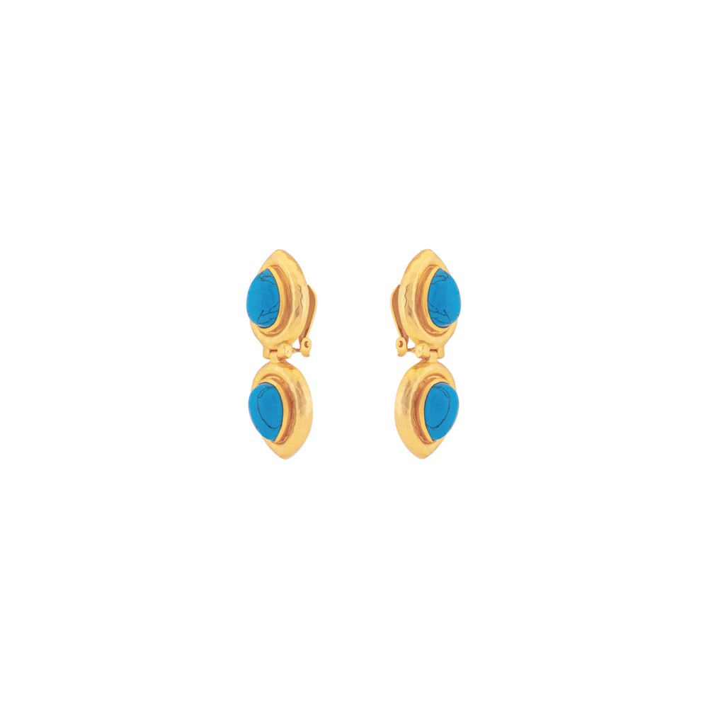 Paula Earrings Blue Turquoise