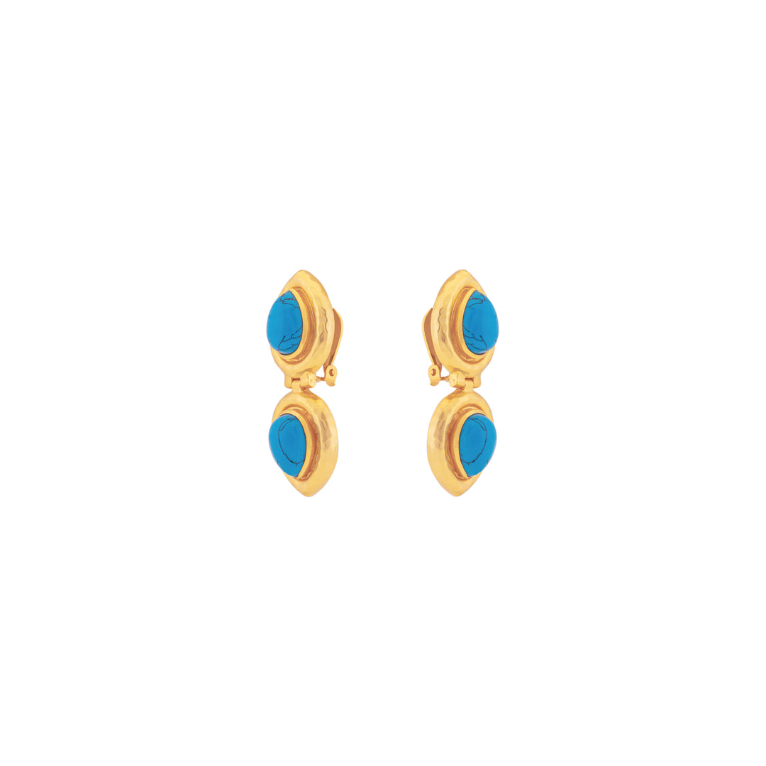 Paula Earrings Blue Turquoise